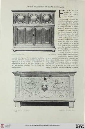 6: French woodwork at South Kensington