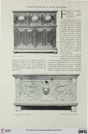 6: French woodwork at South Kensington