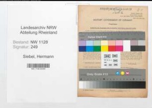 Entnazifizierung Hermann Siebel , geb. 01.07.1905 (Feuerwehrmann)