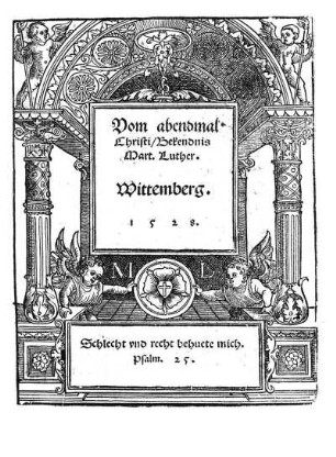 Vom abendmal|| Christi/ Bekendnis||