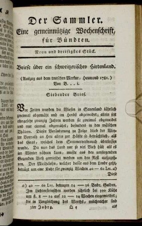 Neun und dreisigstes Stück.