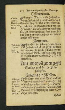Am zweyundzwenzigsten Sontage nach der H. Dreyfaltigkeit.