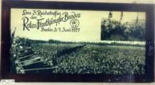 Erinnerungsbild zum 3.Reichstreffen des Roten Frontkämpfer Bundes 1927