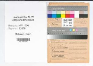 Entnazifizierung Erich Schmidt, geb. 25.05.1908 (Werkmeister)