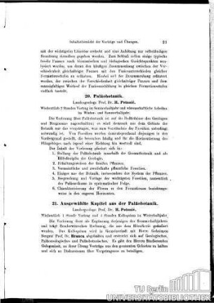20. Paläobotanik