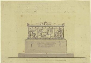 Entwurf eines Grabmals für Johann Philipp Bethmann-Hollweg