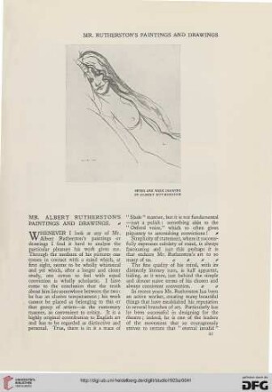 86: Mr. Albert Rutherston's paintings and drawings