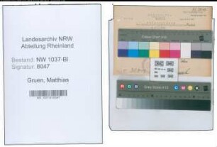 Entnazifizierung Matthias Gruen , geb. 03.06.1901 ()