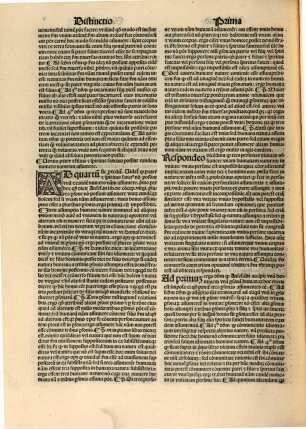 In tertio Sententiarum libro, interpretatio
