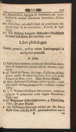 Libri philologici