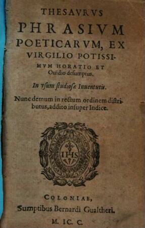 Thesaurus phrasium poeticarum