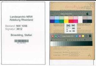 Entnazifizierung Stefan Broeckling , geb. 24.04.1907 (Schlosser)