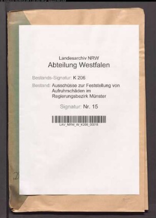 Schadenssache Zeche 'Dahlbusch', Bergwerks - AG zu Gelsenkirchen