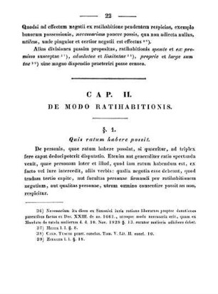 Cap. II. De modo ratihabitionis.