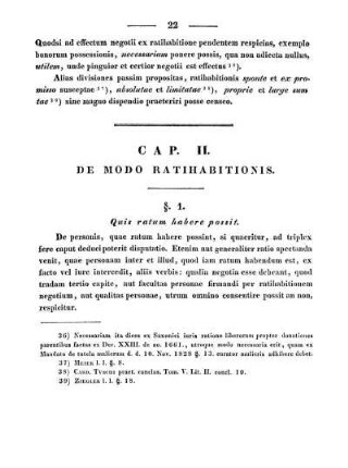 Cap. II. De modo ratihabitionis.