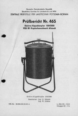 Elektro-Kippdämpfer 100/2000