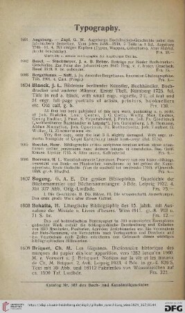 Typography (Nr. 1601 - 1681)