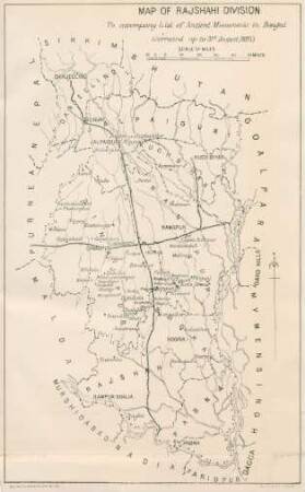 Map of Rajshahi Division