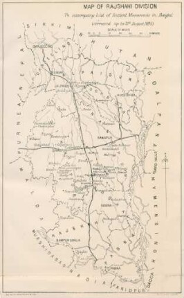 Map of Rajshahi Division