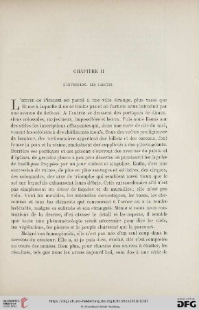 Chapitre II L'Invention. Les Carceri
