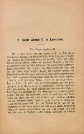 67. Kaiser Wilhelm II. als Landesvater