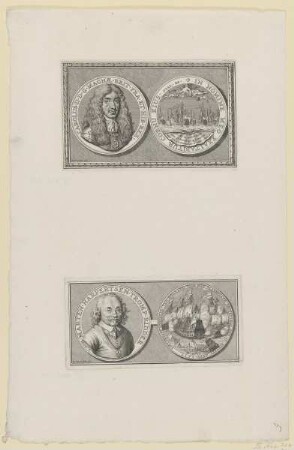 Bildnis des Carolus II. und des Marten Harpertsen Tromp