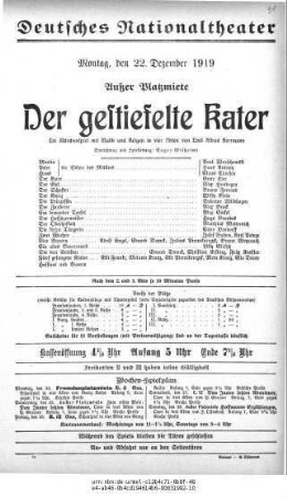 Der gestiefelte Kater