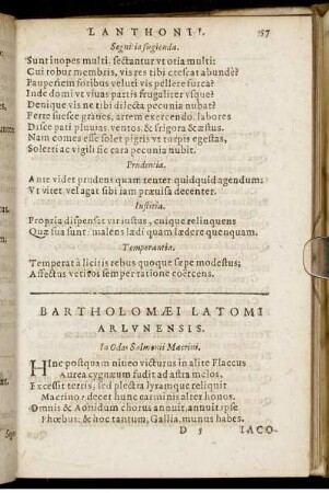 Bartholomæi Latomi Arlunensis.