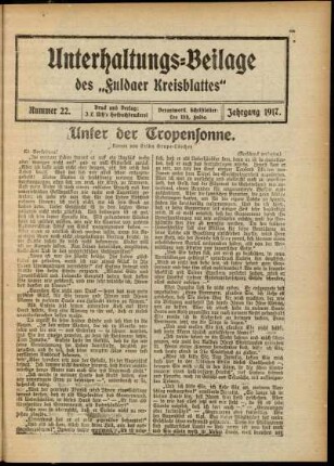 Ausgabe vom Sonntag, den 03. Juni 1917.