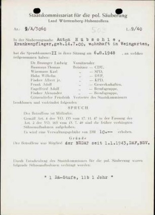 Hübschle, Anton
