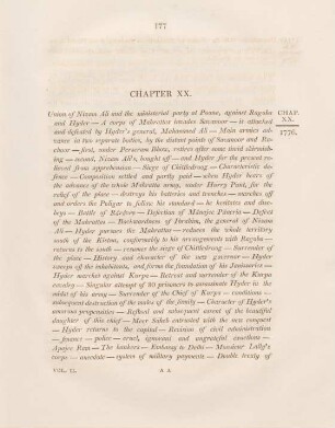 Chapter XX. Union of Nizam Ali and the ministerial party at Poona, against Ragoba and Hyder - ...