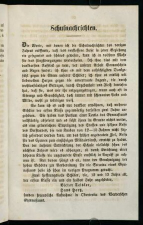 25-28, Schulnachrichten.