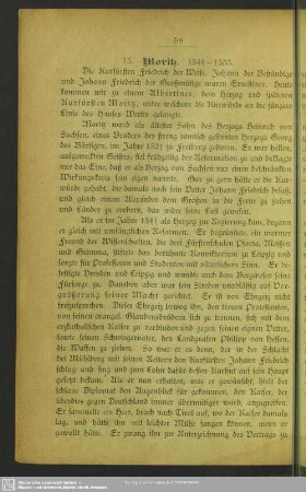 13. Moritz. 1541-1553