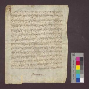 Lehnbrief der Präsenz des Basler Domkapitels für Konrad Wechelin von Lörrach.
