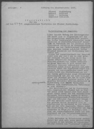 Fichtenberg mit Erlenhof: Pfarrbericht 1947