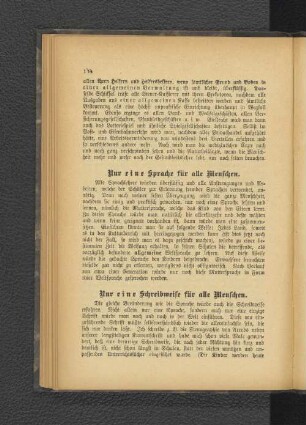 Nur eine Schreibweise für alle Menschen.