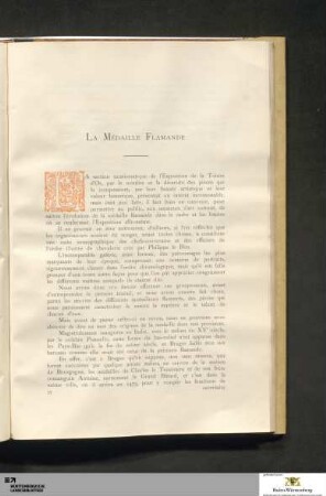La Médaille Flamande