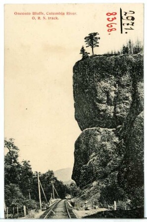 Oregon. Oneonto Bluffs Columbia River, Columbia River