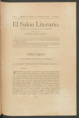 1898,1,3: año 1, número 3 (31 de marzo de 1898)