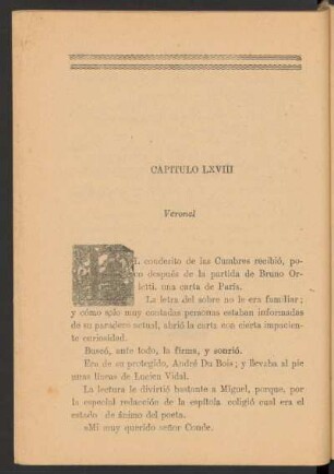 Capítulo LXVIII - Veronal