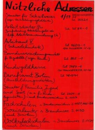 Nützliche Adressen