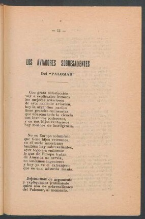 Los aviadores sobresalientes del "Palomar"