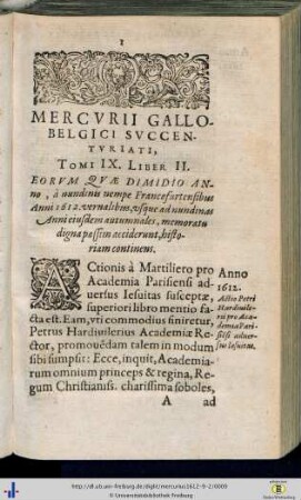 Tomus IX. Liber II.