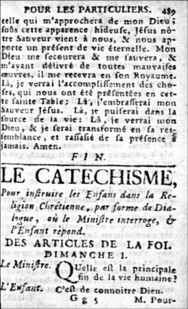 Des articles de la foi