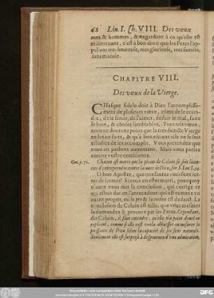 Chapitre VIII. Des voeux de la Vierge.