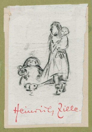Mädchen mit zwei Kindern