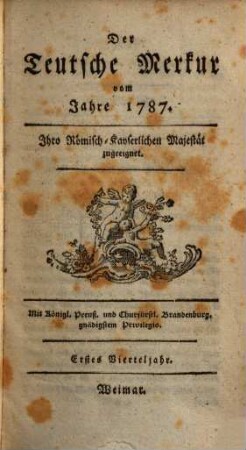 Der teutsche Merkur. 1787, 1/2