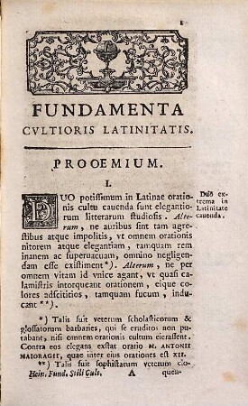 Fvndamenta Stili Cvltioris
