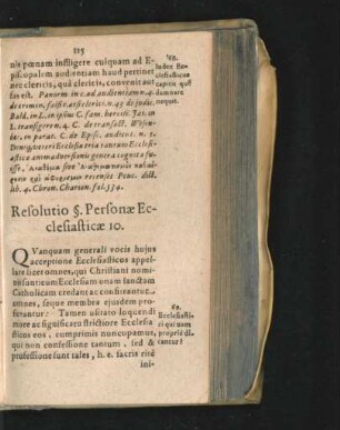 Resolutio § Personae Ecclesiasticae 10.