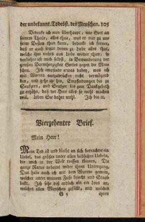 Vierzehenter Brief.